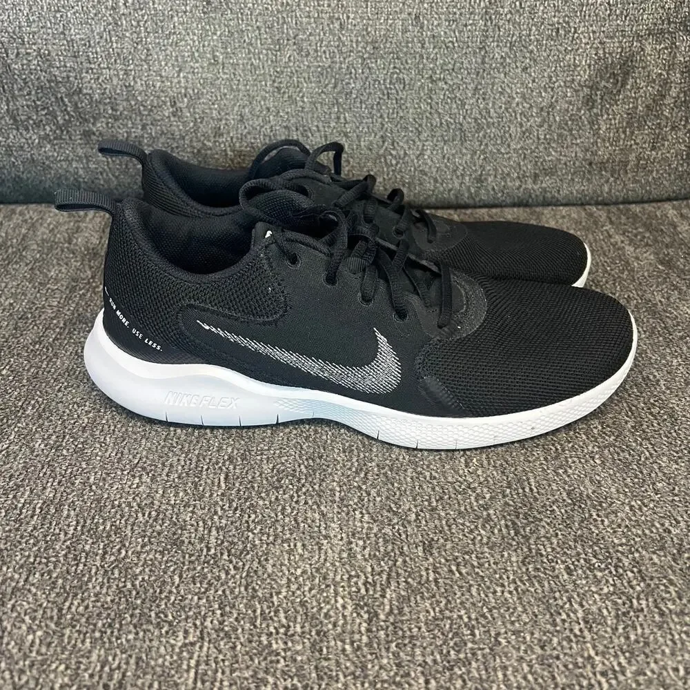 Nike Flex Experience Run 10 Running Shoes Mens Sz 10 Black Mesh Urban Athleisure